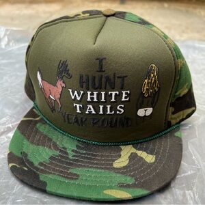 Vintage Trucker Camo Hunting Funny Cap